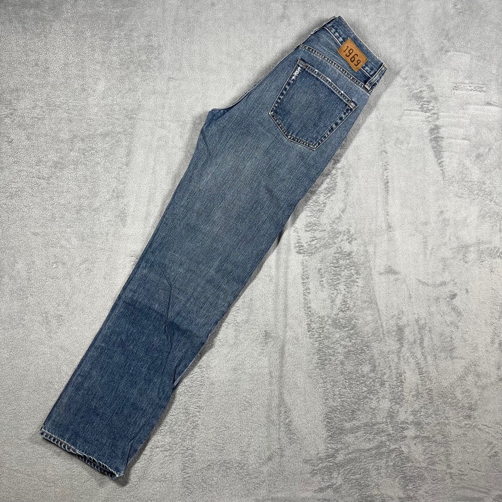 Gap 1969 Jeans Mens 30(29)x32(31) Blue Straight Leg Button Fly Made in USA Denim - Picture 13 of 13